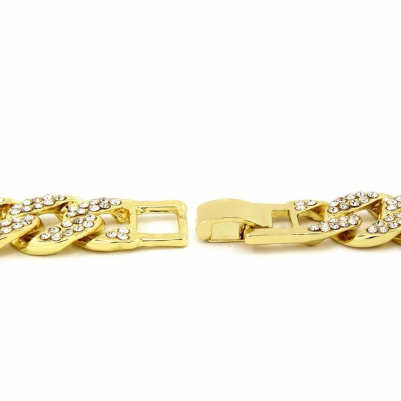 Gold Luxury Watch + Cuban Bracelet - Picture 5 of 5